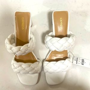Express Women’s Shoe size 9, White. Never worn.